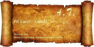 Atlasz Tamás névjegykártya